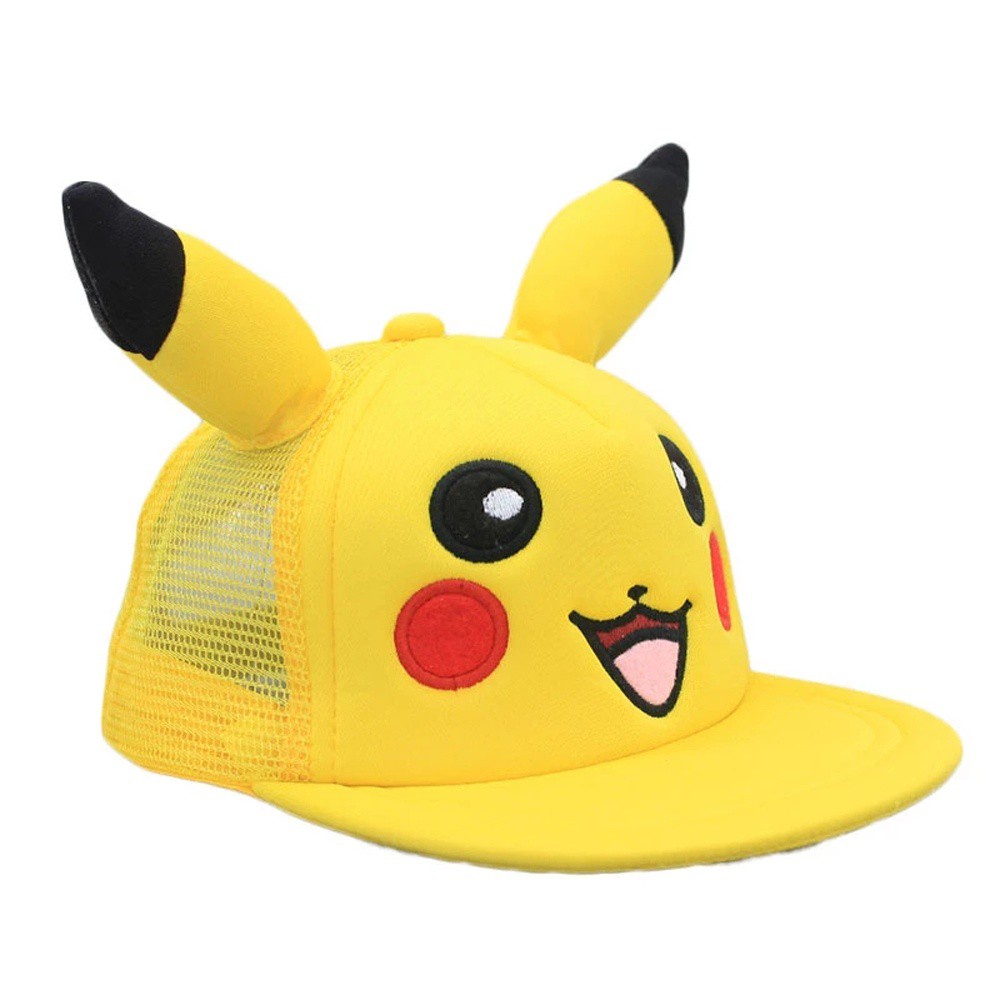 Mũ Lưỡi Trai Phối Lưới In Hình Pikachu Nhiều Màu Sắc Cho Bé