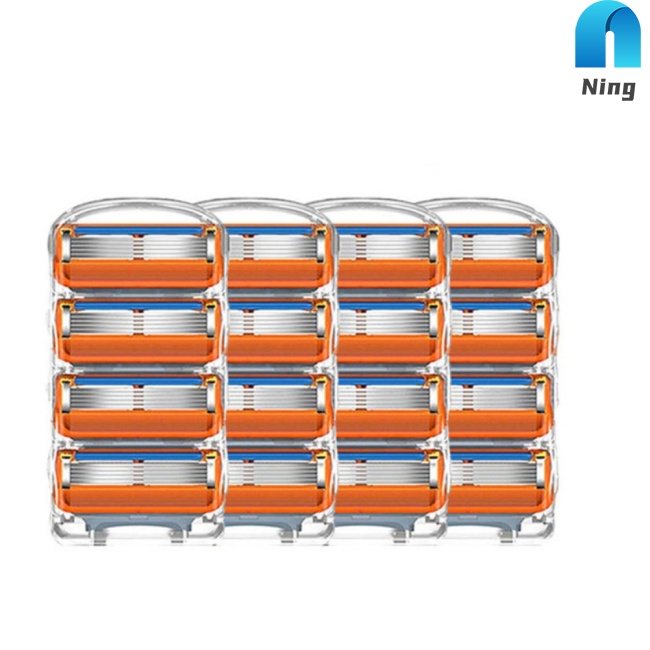 Ning Men Stainless Steel Razor Blades Kit 5-layer Precision Trimmer No Vibration Less Skin Irritation Compatible For