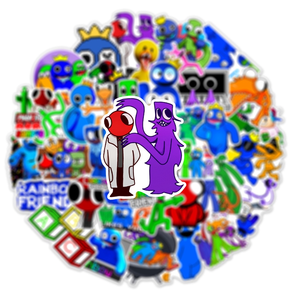 ❉ Bạn Bè Cầu Vồng < ROBLOX > Series 01 Hình Dán ❉ Bộ 50 Hình Dán Dùng Trang Trí Vali Laptop Ván Trượt DIY