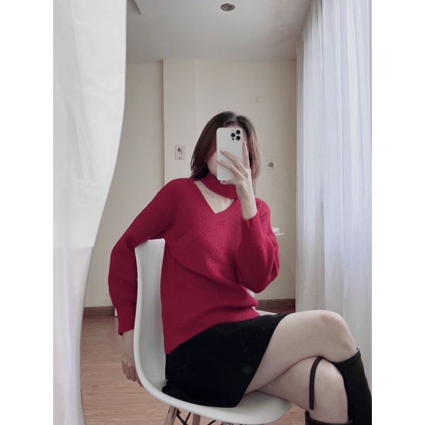SELLI SHIRT - áo len khoét cổ tinh tế | BigBuy360 - bigbuy360.vn