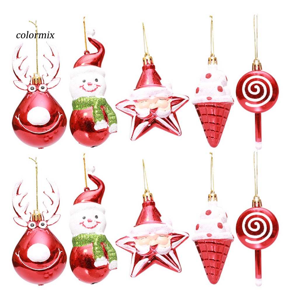 Bộ 3 / 6 Cây Kẹo Mút / Cây Kem / Ông Già Noel Sống Động Trang Trí Giáng Sinh