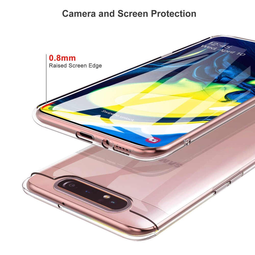 Ốp lưng dẻo silicon cho Samsung Galaxy A80 / A90 siêu mỏng 0.6mm chính hãng Ultra thin