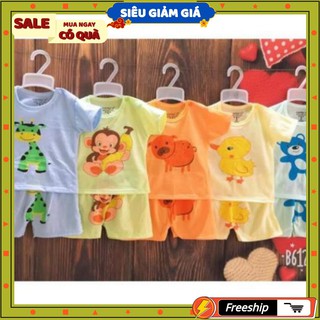 [𝙁𝙧𝙚𝙚𝙎𝙝𝙞𝙥 - 𝙈𝙖̂̃𝙪 𝙈𝙤̛́𝙞] Combo 5 Bộ Quần Áo Icon Hình Thú Cho Bé Từ 5-15kg - Quần Áo Trẻ Em