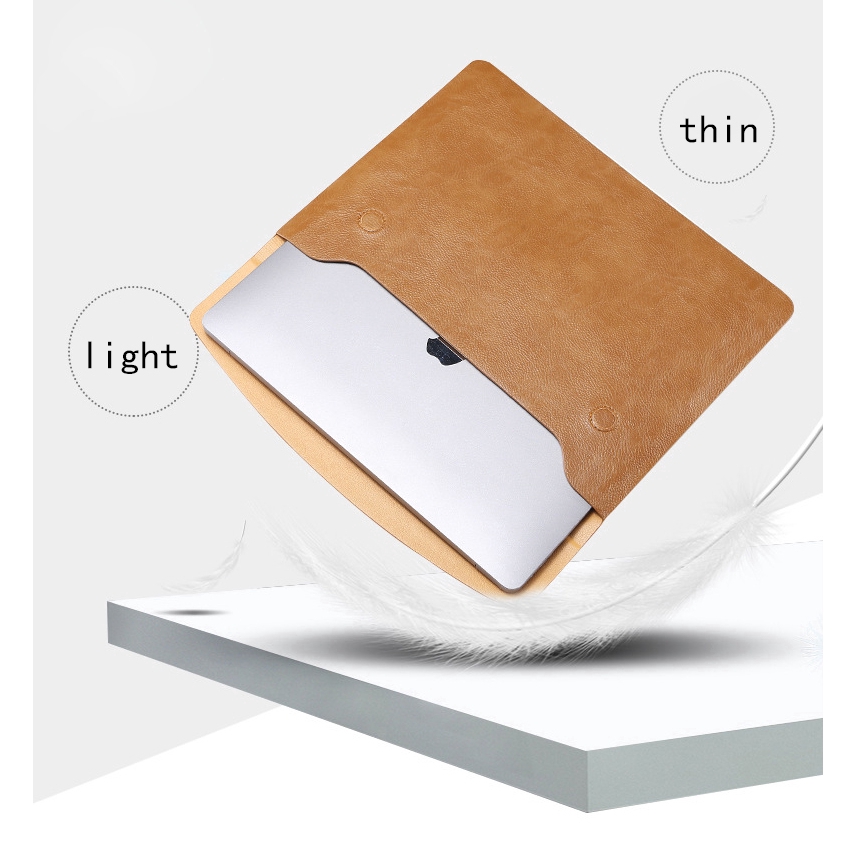 Túi đựng bằng chất liệu da chống nước cho Apple Macbook Air Pro 11 12 13 15 16 inch 11.6 13.3 15 15.4 16 inch