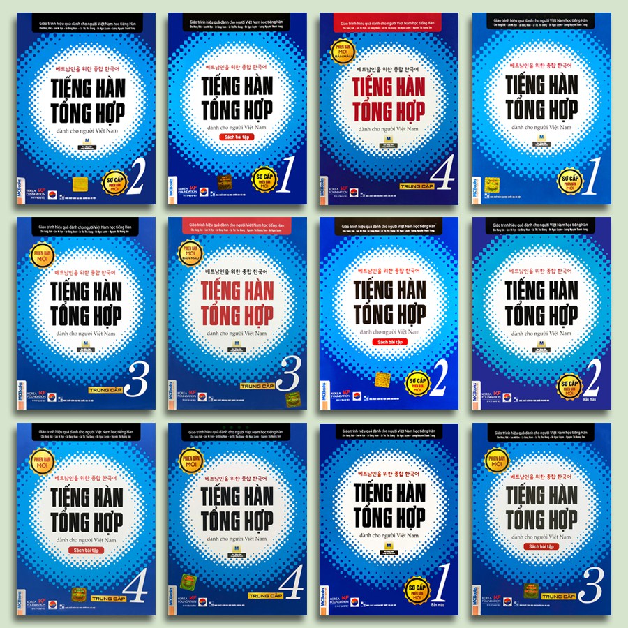 Sách - Tiếng Hàn Tổng Hợp Dành Cho Người Việt Nam - Phiên Bản Mới (12 quyển, lẻ tùy chọn)