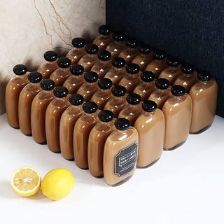 Chai thủy tinh dung tích 250-350-500 ml đựng cà phê, nước ép, trà sữa (MÀU NẮP CHAI ĐEN/BẠC NGẪU NHIÊN)