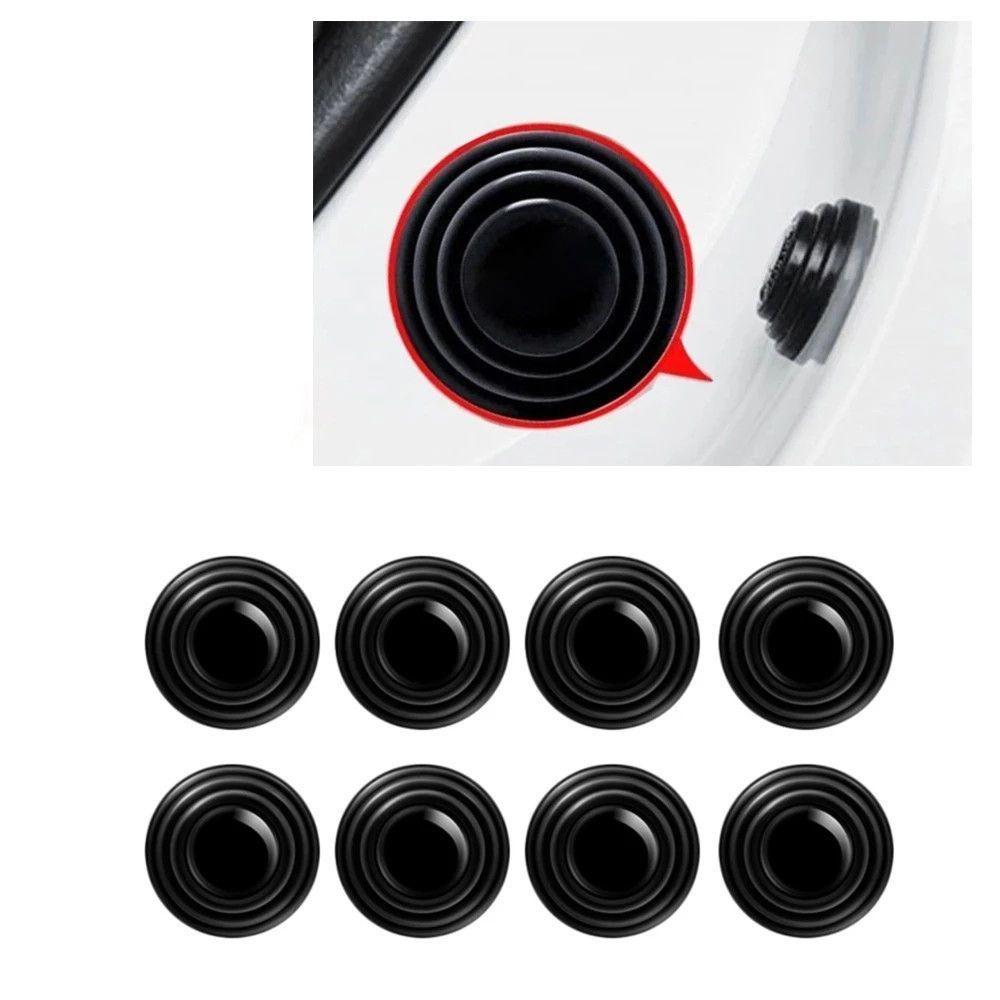 REBUY1 Set 4 Miếng Dán Silicone Cách Âm Chống Sốc Cho Cửa Xe Hơi