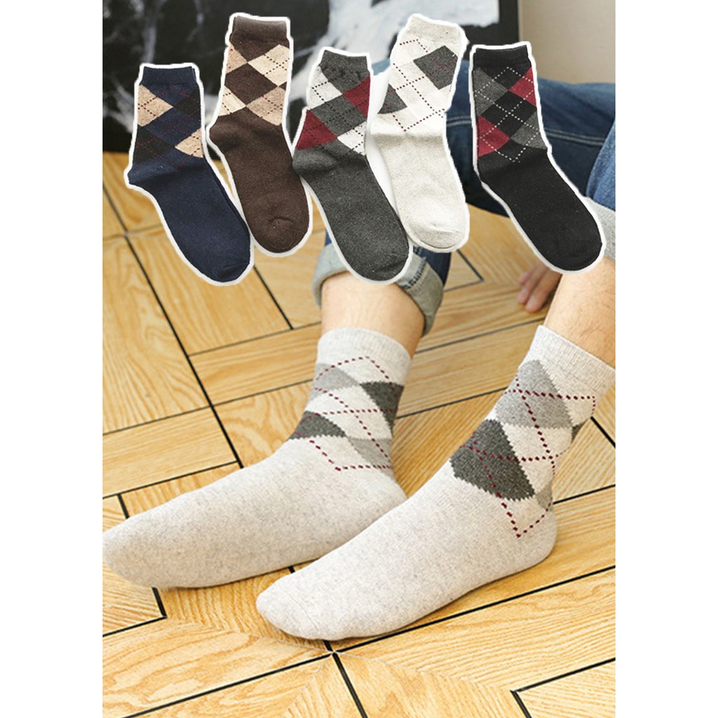 Combo 5 đôi tất nam quả trám cho quý ông đi giày tây