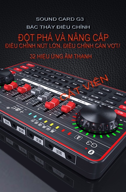SOUND CARD BLUETOOTH G3 AUTOTUNE ÂM THANH ĐẲNG CẤP HOÀN HẢO