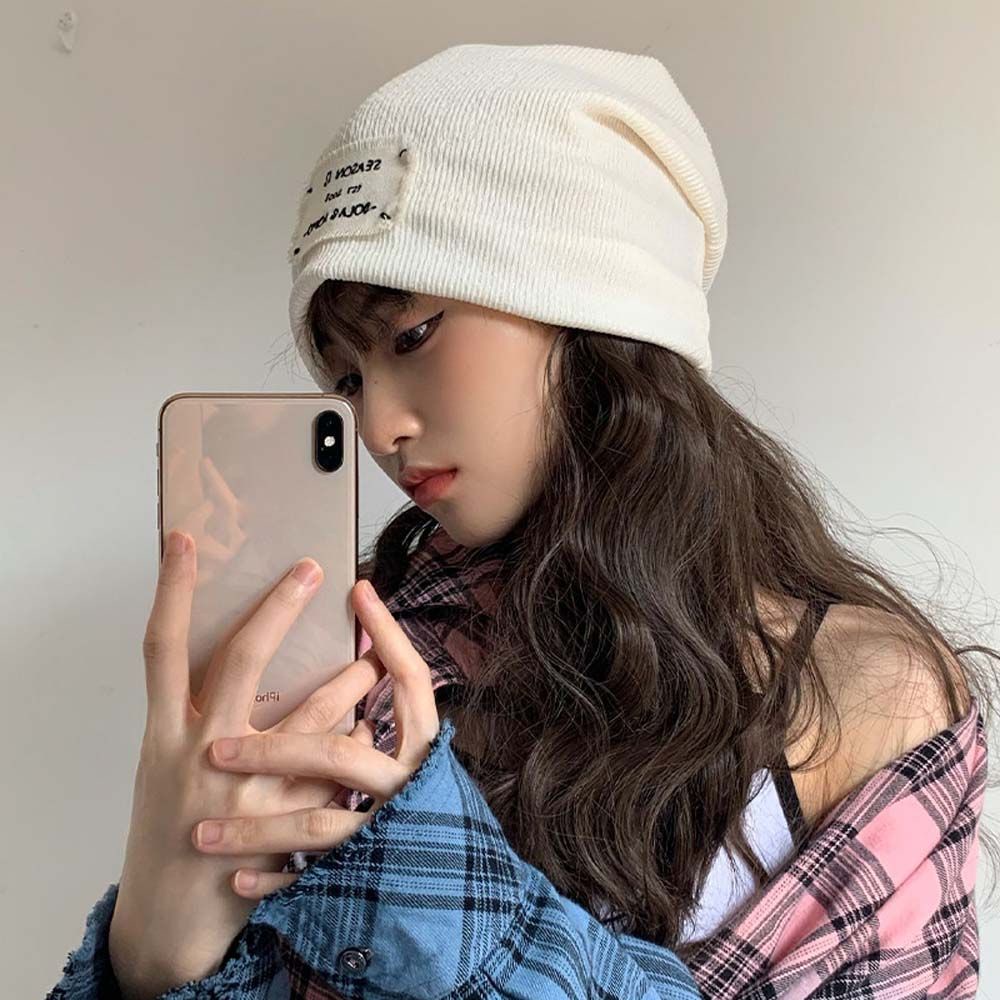 Nón beanie màu trơn thoáng khí thời trang hip hop