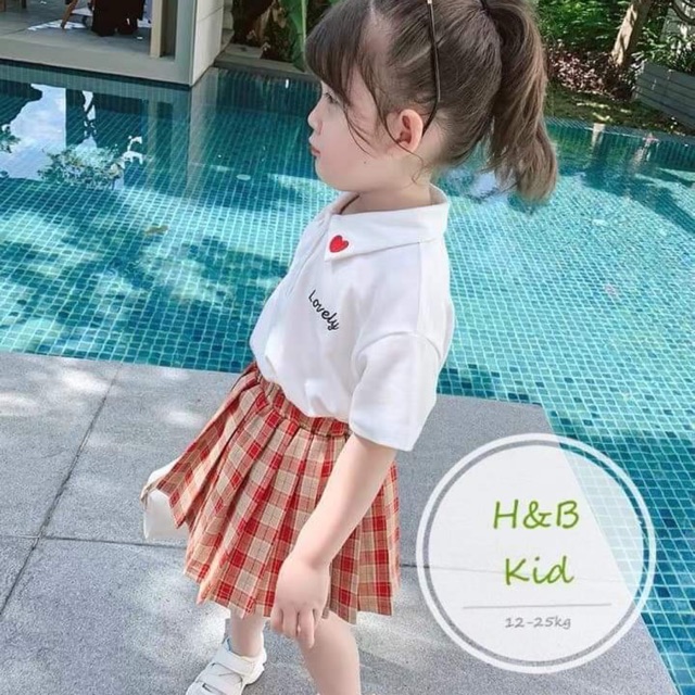 Sét đi học cổ tim thêu ( kèm ảnh thật và video tại shop )