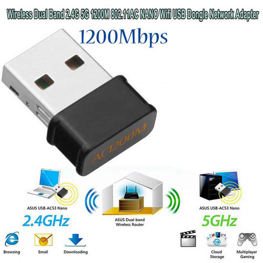 Usb Thu Sóng Wifi Băng Tần Kép 1200mbps 5ghz | BigBuy360 - bigbuy360.vn