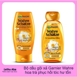 DẦU GỘI XẢ GARNIER HƯƠNG HOA TRÀ, MẬT ONG và OLIU DÀNH CHO TÓC KHÔ hư tổn