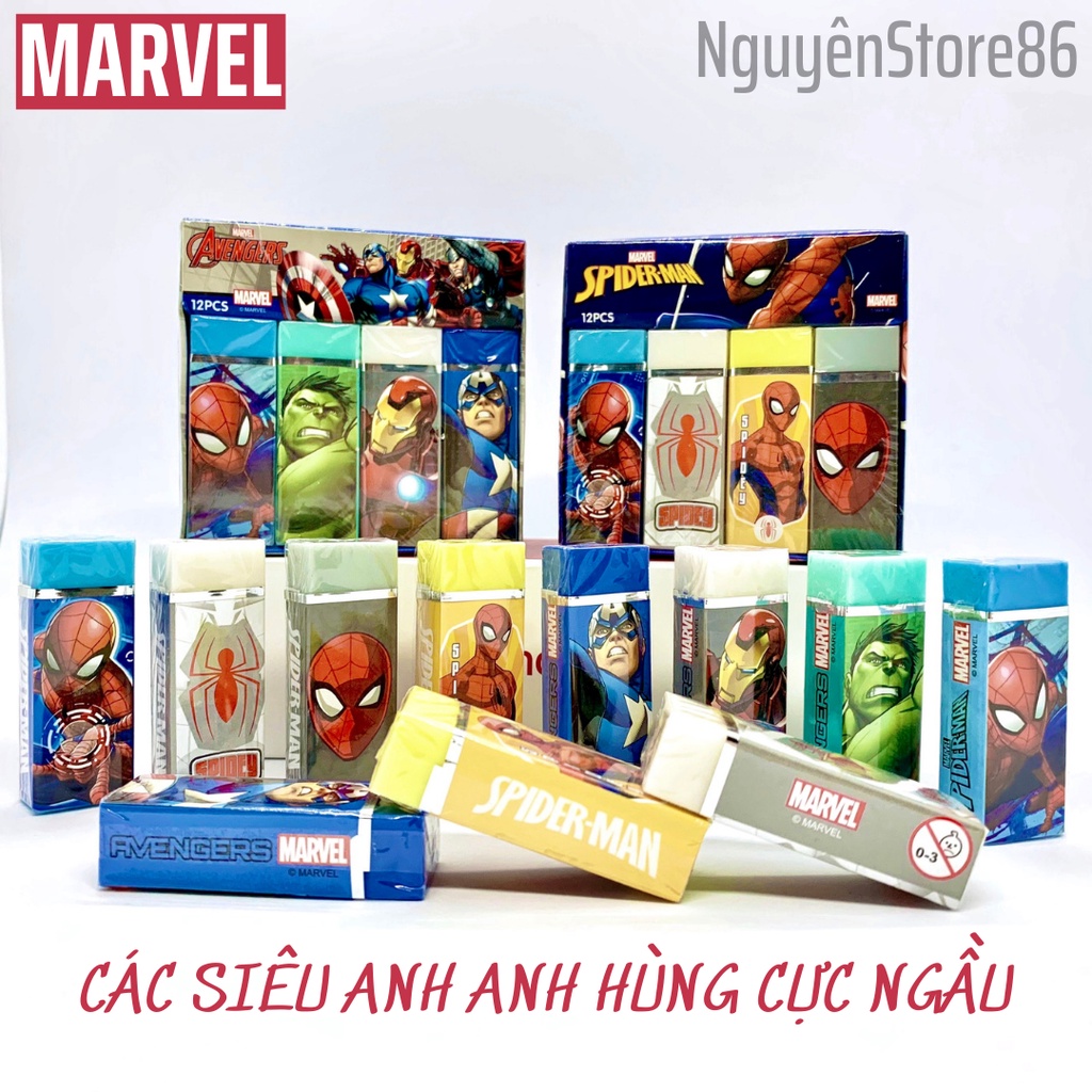 Gôm Tẩy Chì Disney Hình Các Nhân Vật Hoạt Hình Elsa-Sofia-Spider Man-Marvel