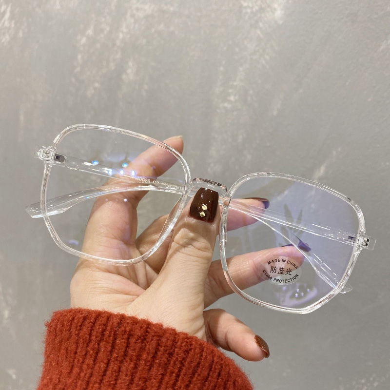 Ultra Kính Cận Thị Tròng Phẳng Siêu Nhẹ Không Có Hộp Mạnh Mẽ Không Trang Điểm Mắt Tròn Cho Nam Và Nữ