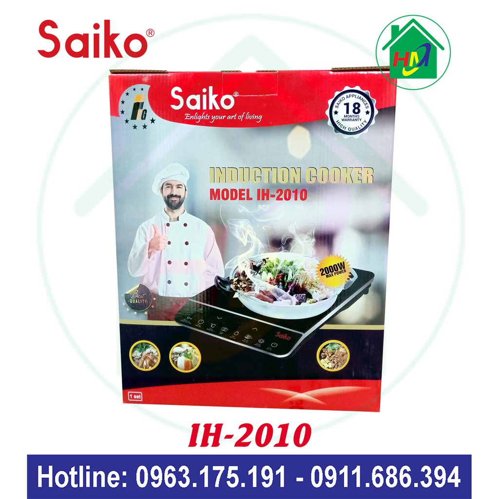 Bếp Điện Từ Cảm Ứng Saiko IH-2010