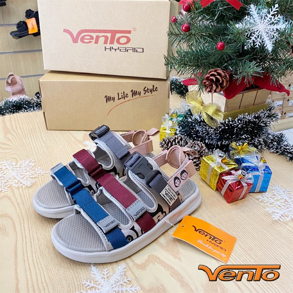 Giày Sandal Vento Nữ SD-NB80 3 Màu Ghi Xanh