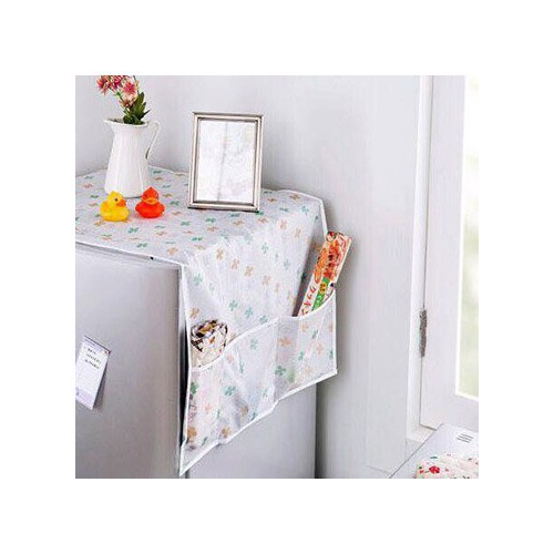 TẤM PHỦ TỦ LẠNH CÓ Ô ĐỂ ĐỒ