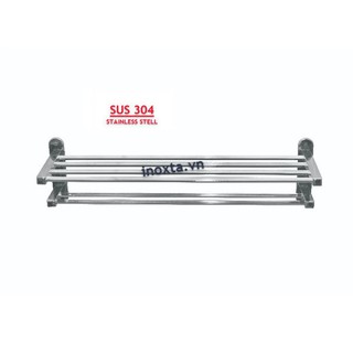 Kệ máng khăn tầng - giá treo khăn inox 304 mkt08