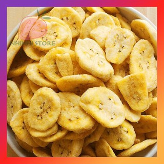 Chuối Sứ Sấy Không Đường - Bịch Zip 500Gr - Đặc Sản Đà Lạt - Trái Cây Sấy Nhi Nhi Store