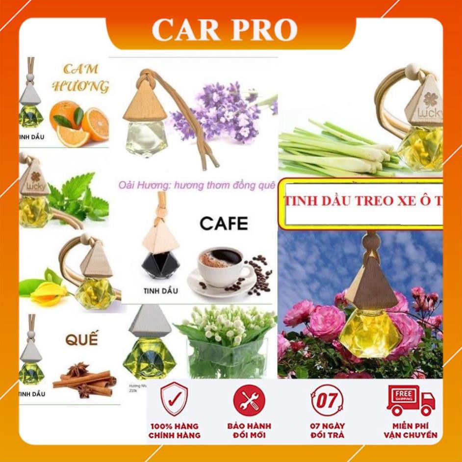 Tinh dầu treo xe ô tô 100% tự nhiên khử mùi, trang trí xe hơi - CAR PRO