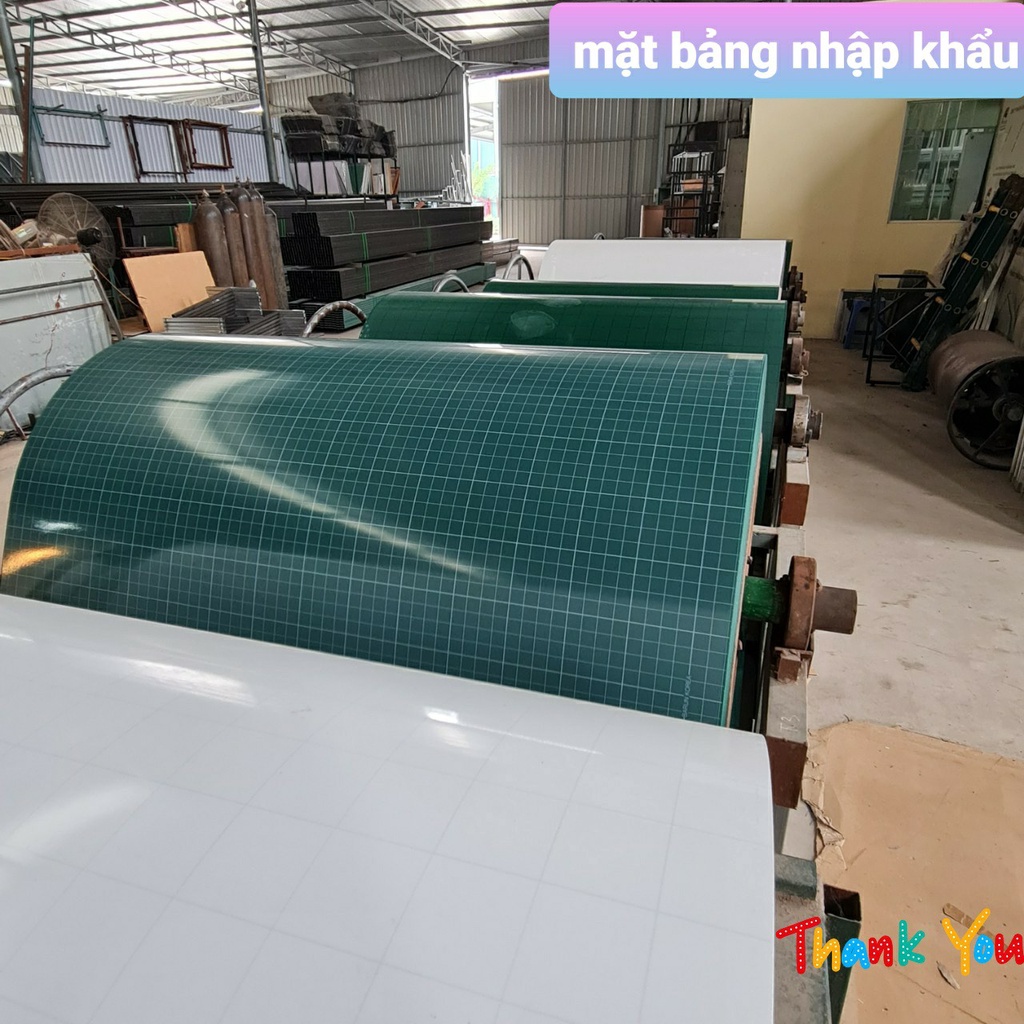 Bảng Từ Xanh 40x60cm,Chống Lóa Viết Phấn ( Tặng 1hộp phấn, bông lau, nam châm)