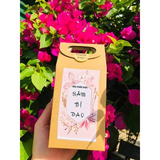 Trà sâm bí đao thanh nhiệt tiêu đờm gói dùng thử túi lọc ( Mua 1 hộp 30 gói tặng 50g nụ hoa nhài)