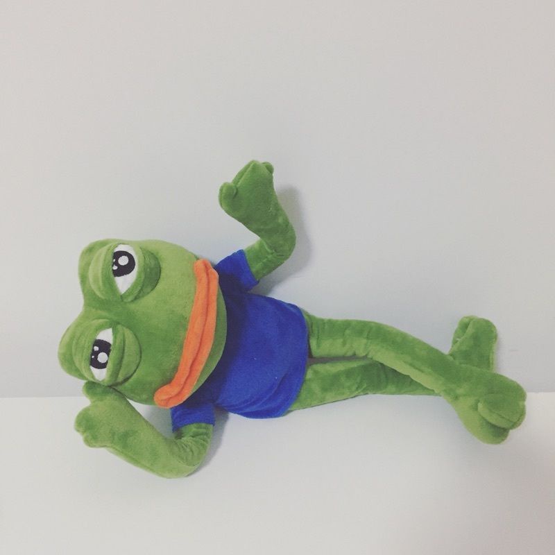 Đồ chơi nhồi bông ếch Pepe 45cm sáng tạo làm quà tặng sưu tập