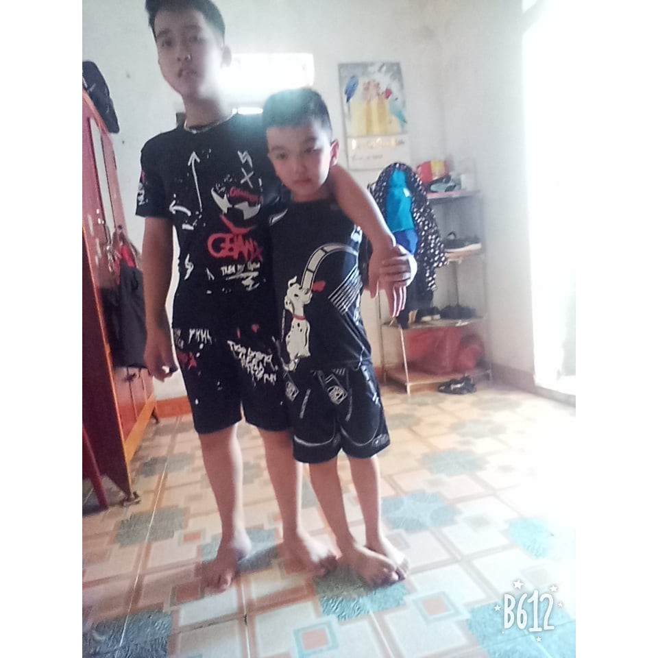 Bộ quần áo mùa hè chất cho bé nam, đồ bộ bé nam co giãn thoáng mát từ 20 đến 75kg