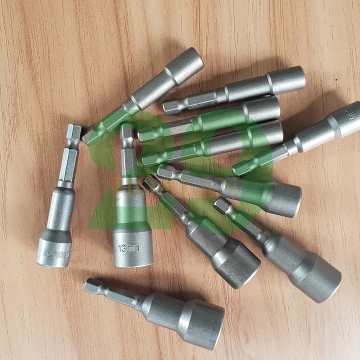 Đầu tuýp 5-14mm chuôi lục giác cho khoan dài 65mm Tặng Găng Tay Bảo Hộ