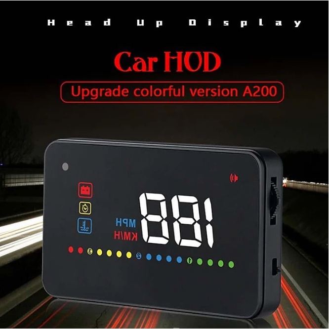 HUD A200 hiển thị tốc độ kính lái
