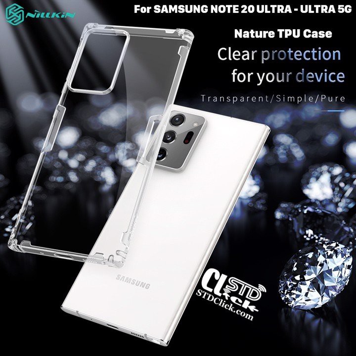 Ốp lưng dẻo silicon Samsung Note 20, Note 20U inch hiệu Nillkin Nature TPU mỏng 0.6mm, chống trầy xước - Hàng chính hãng