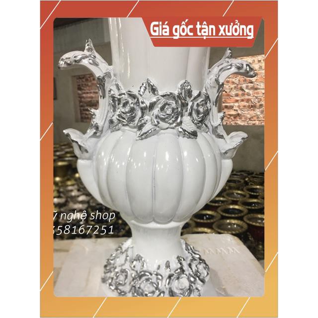 Bình hoa composite,Mỹ nghệ shop, decor, trang trí, quà tặng sinh nhật, tân gia, bình hoa giả, cao cấp mã sen bao vỡ