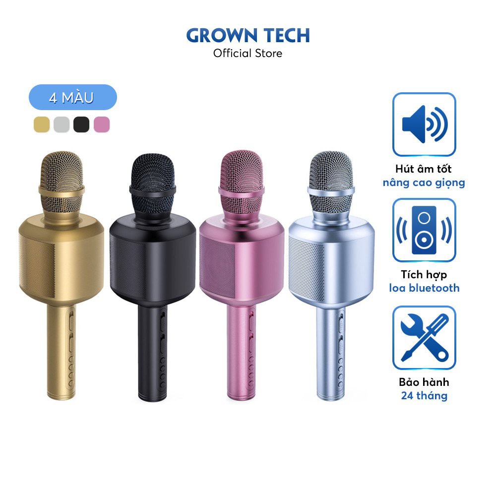 [Mã ELHACE giảm 4% đơn 300K] Micro bluetooth đa năng GrownTech YS 88 karaoke thu âm