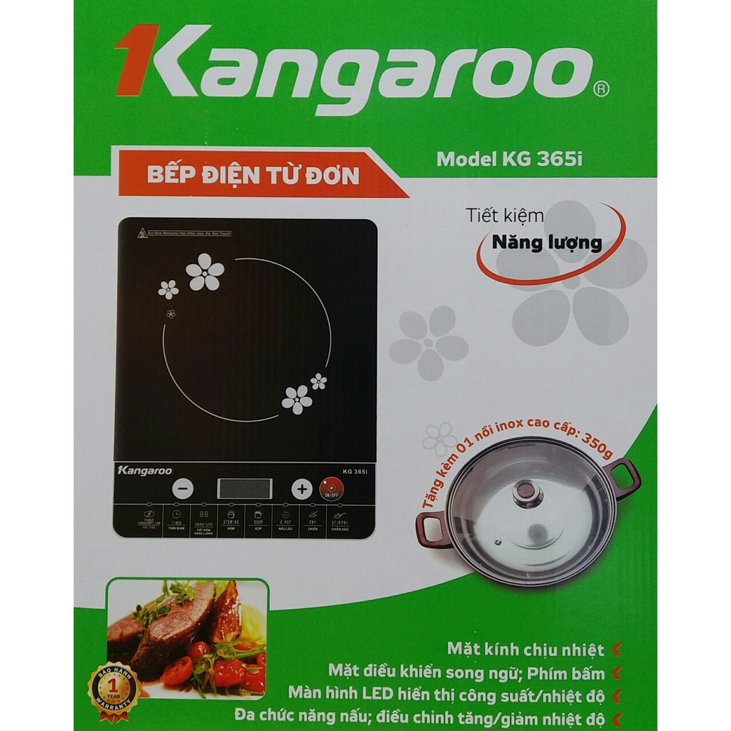 Bếp Từ Kangaroo KG365i hoặc KG20iH1 Chính Hãng - Kèm Nồi Lẩu - BH 12 tháng