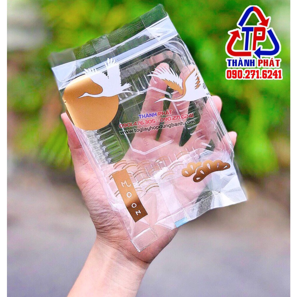100 Khay kèm túi đựng bánh trung thu 150g - 200g - nhiều mẫu túi hàn miệng mới nhất 2023