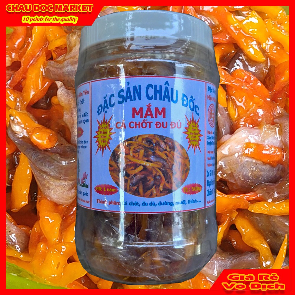 Hủ 500gr  Cá Chốt Trộn Đu Đủ Mỏ Vịt Tươi Ngon Đặc Sản Châu Đốc Ăn Liền. | BigBuy360 - bigbuy360.vn