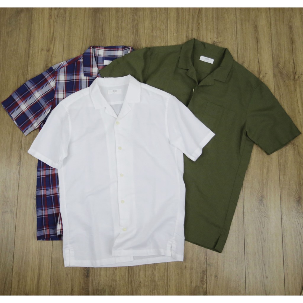Sơ mi đũi UNIQLO ngắn tay | BigBuy360 - bigbuy360.vn