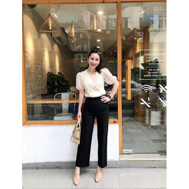 QUẦN SUÔNG ỐNG RỘNG [ẢNH THẬT] KHÓA SƯỜN CHẤT LIỆU TUYẾT MƯA CAO CẤP