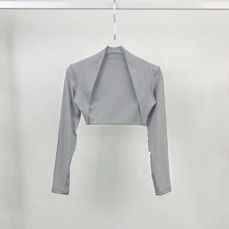Áo thun Thể Thao tay dài kiểu khoác crop chất poly su cao cấp(mã KHOACPOLY06)