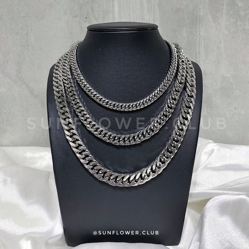 DÂY CHUYỀN XÍCH KÉP DÀY THÉP TITAN KHÔNG GỈ