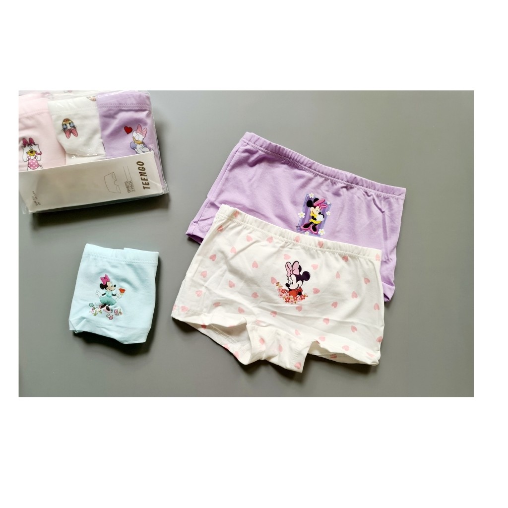 Quần Chip Đùi Bé Gái TEENGO Chất Liệu Cotton Mềm Mịn Nhiều Hoạ Tiết Hippo House Tặng Kèm Sticker dán