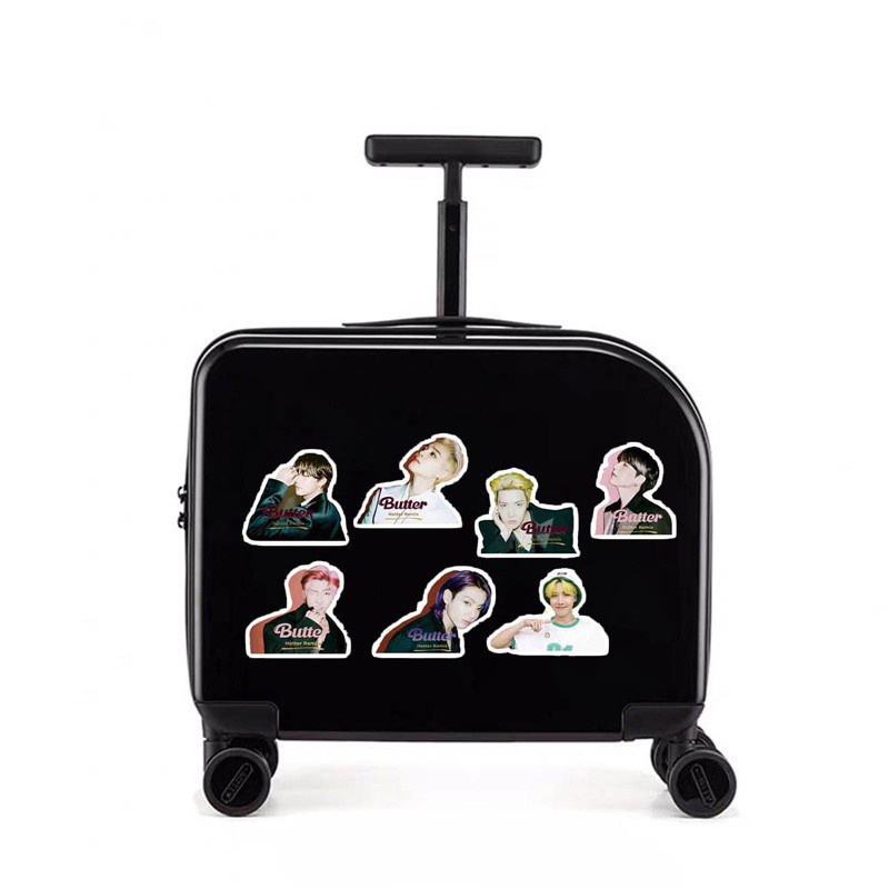 Bộ 76 Miếng Dán In Hình Nhóm Nhạc Bts Kỷ Niệm 8 Năm