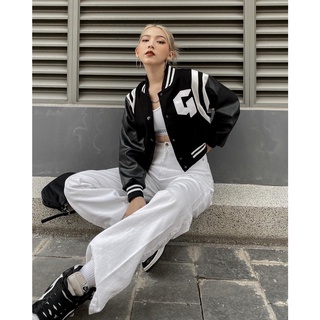 Áo Khoác Croptop Nữ Nỉ Form Rộng Gonz 1-s2