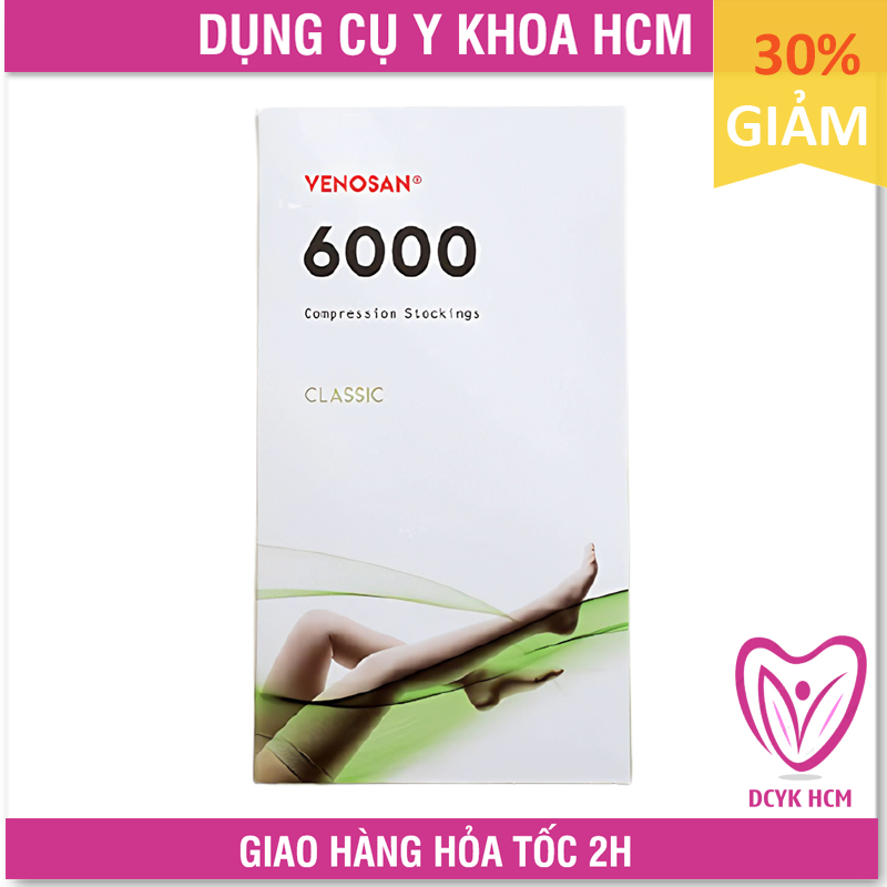 ⚡Now+Grab⚡| Vớ Suy Giãn Tĩnh Mạch (Tất Y Khoa): Venosan 6000 (Đùi/ Gối/ Hông) (Chính hãng Thụy Sĩ) - GK0446