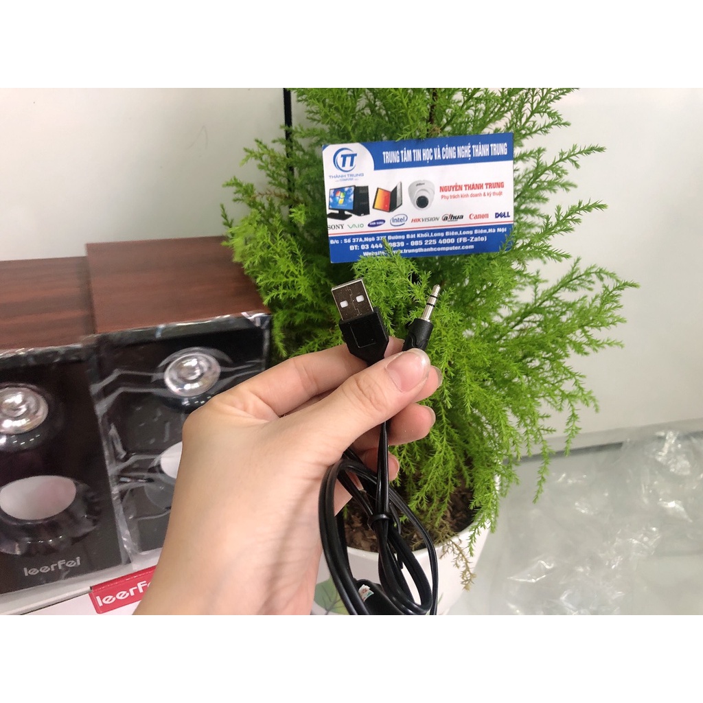 Loa máy tính pc, laptop mini 2.0 Speaker Y-9077 | LeerFei E-1046 - Loa vi tính mini LED RGB | Bảo hành 6 Tháng | Giá Rẻ