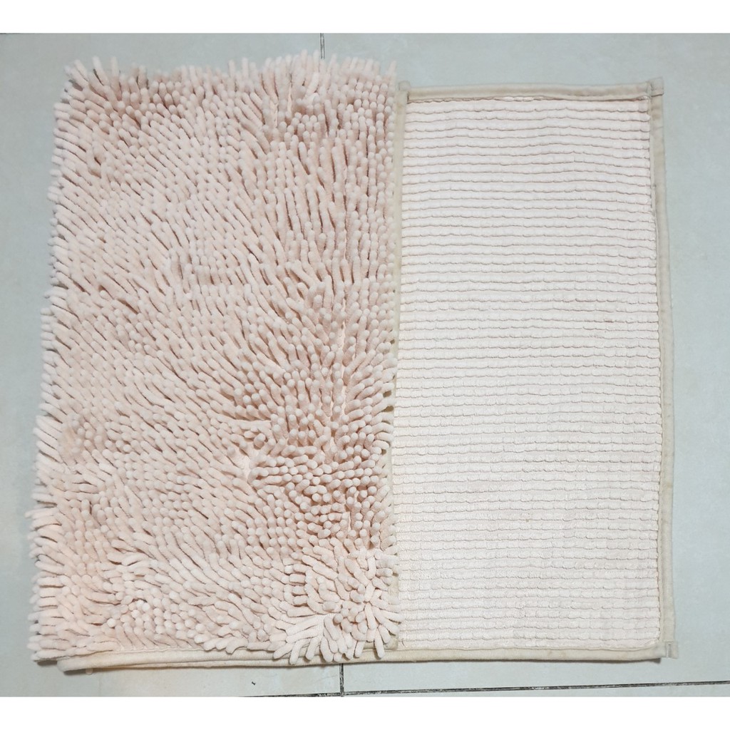 01 THẢM CHÙI CHÂN NHÀ TẮM CAO CẤP- SỢI MICROFIBER SIÊU THẤM HÚT-CONDOR- 50X80CM-MÀU XANH, KEM NHỚT