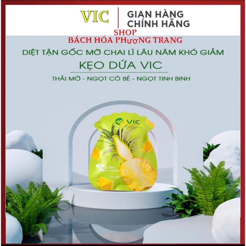 Kẹo dứa plus giảm cân 7vien 7 vị thơm ngon