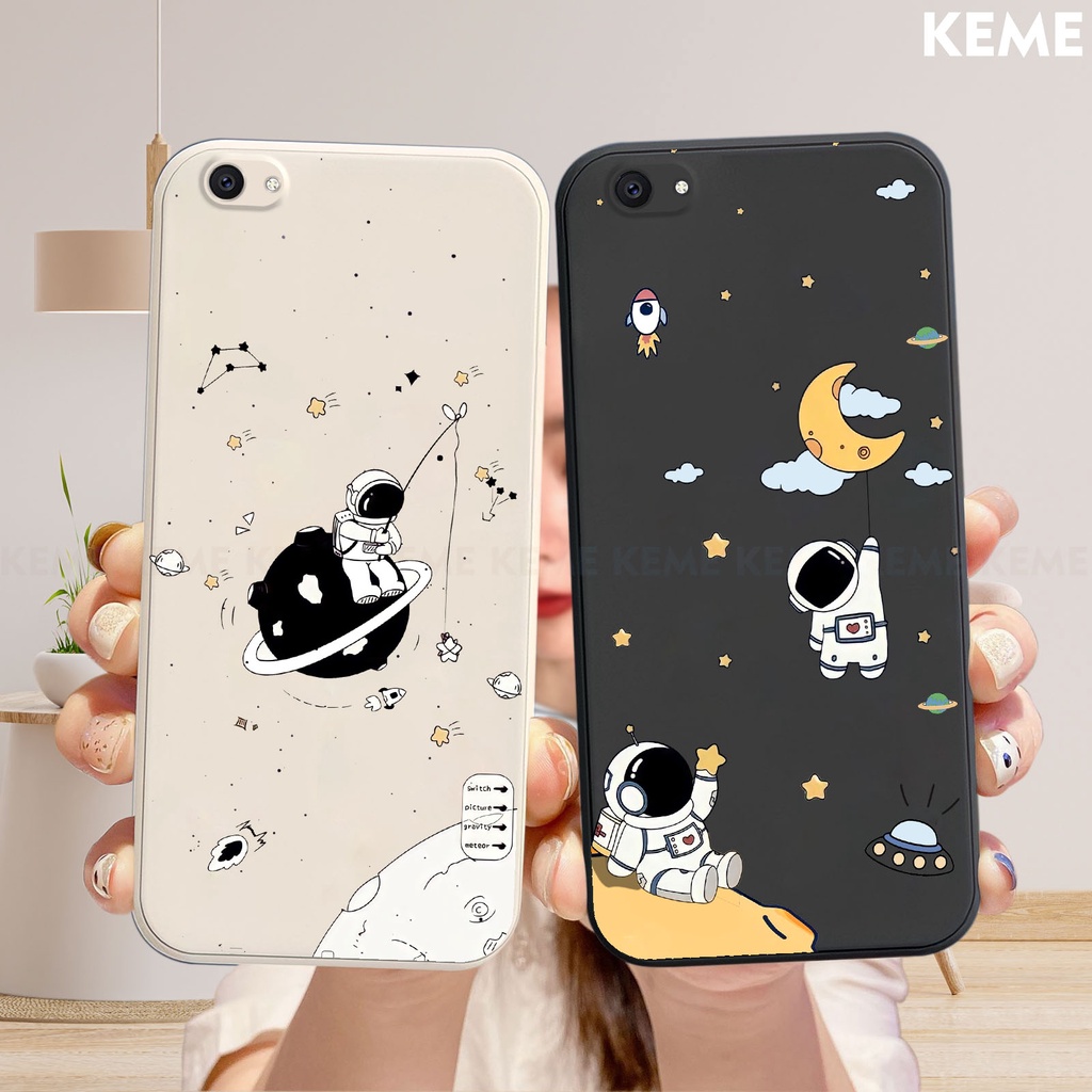 Ốp lưng Vivo V5 / V5s / V5 lite / Y66 / Y67 in hình nhà phi hành gia cute dễ thương