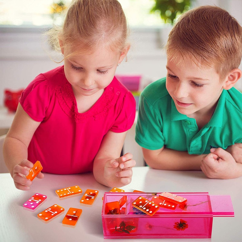 Khuôn Làm Trang Sức Quân Bài Domino Bằng Nhựa Resin Độc Đáo DIY